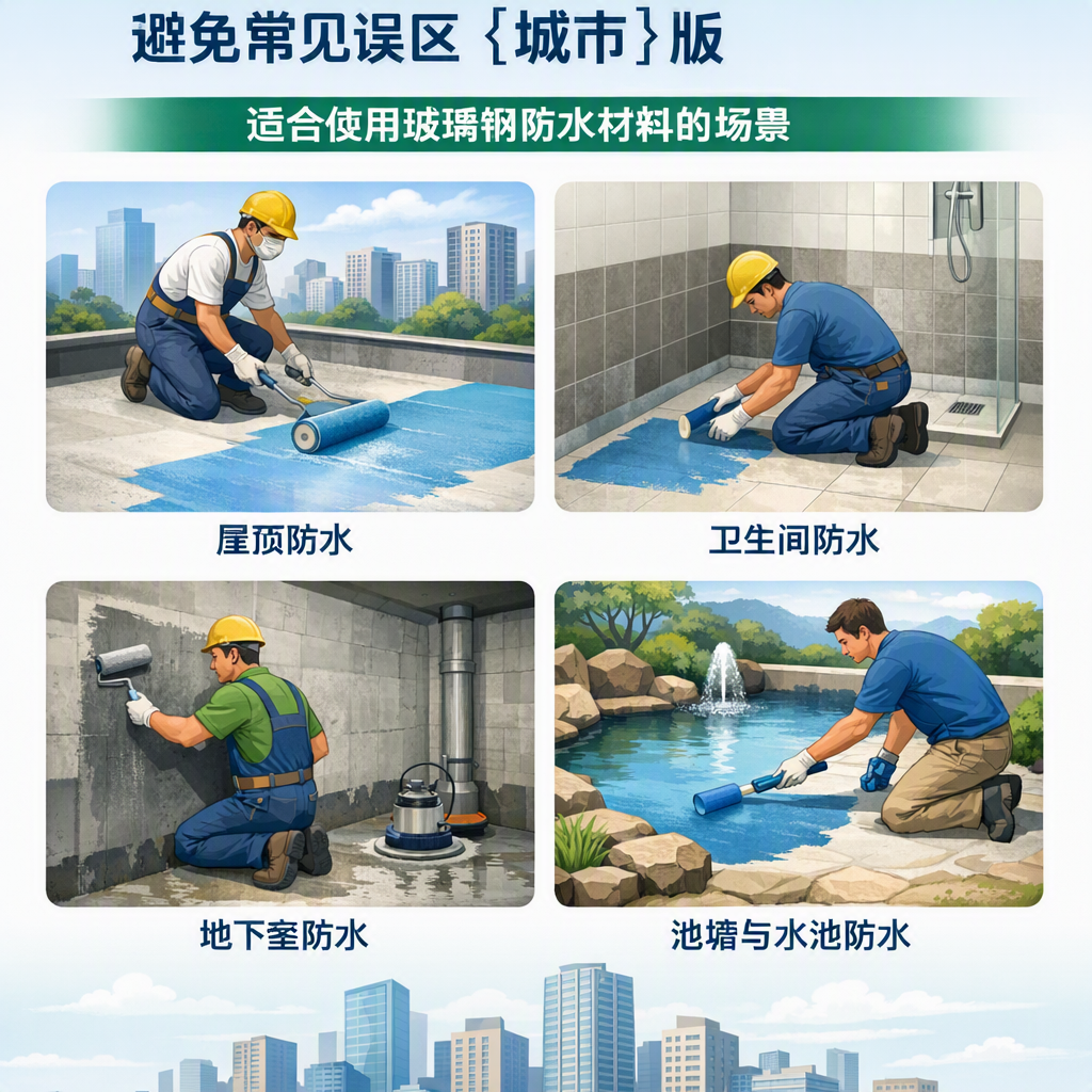玻璃钢防水材料施工注意事项，避免常见误区 乐山 版