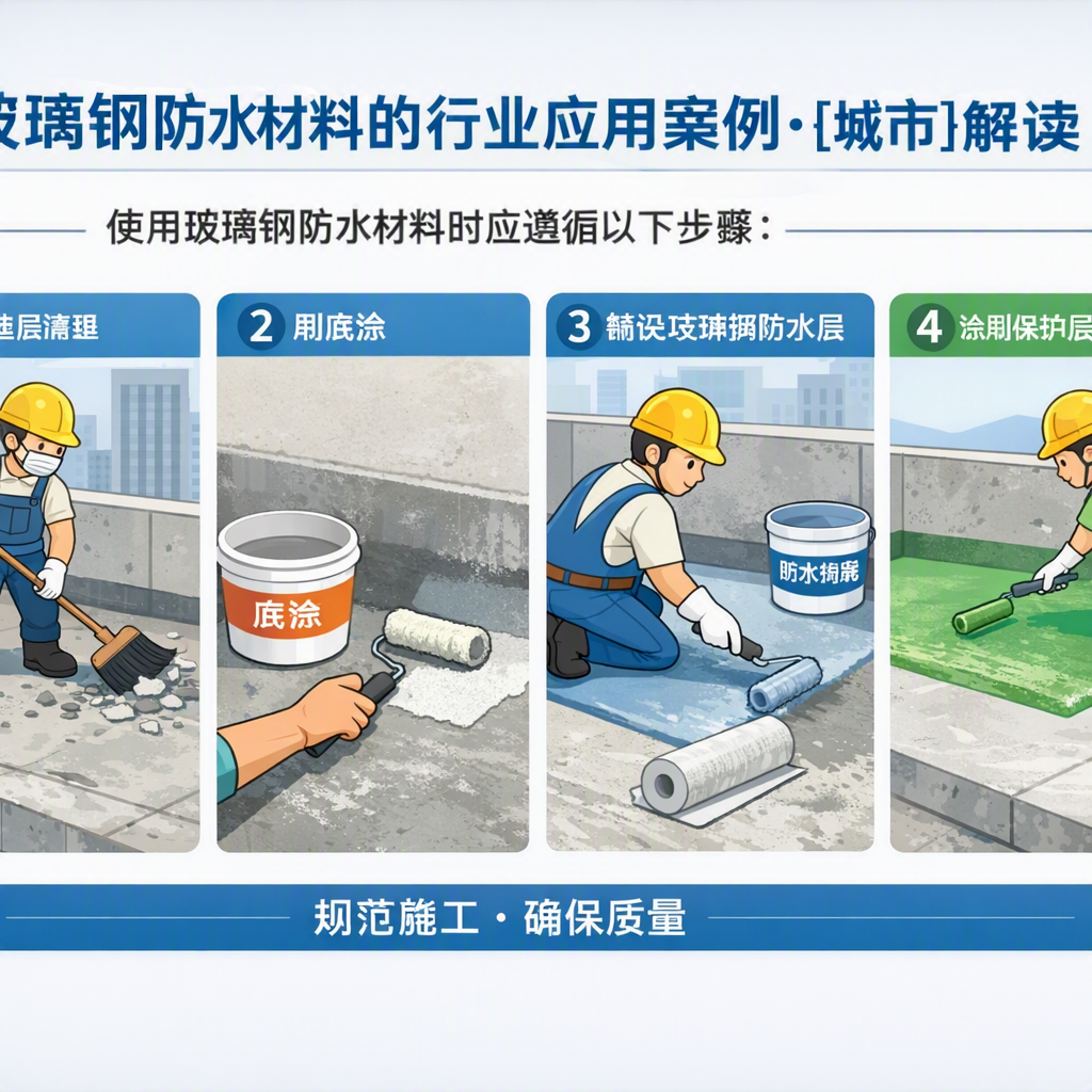 玻璃钢防水材料的行业应用案例，乐山解读