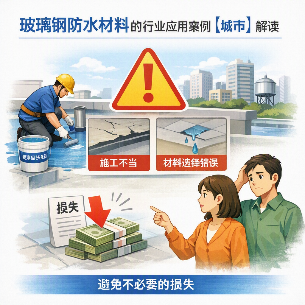 玻璃钢防水材料的行业应用案例，乐山解读